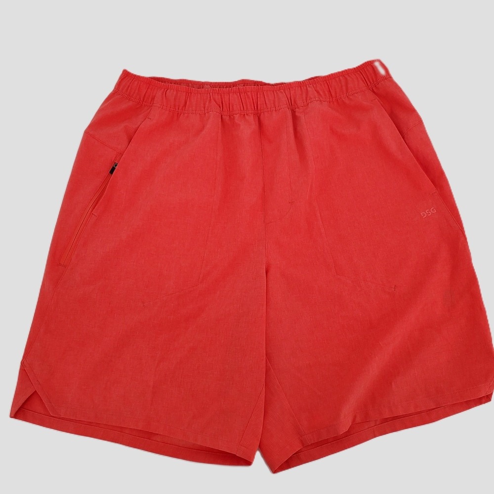DSG Agility Short Athletic Fit Moisture Wicking Cabana Coral Heather Mens Medium